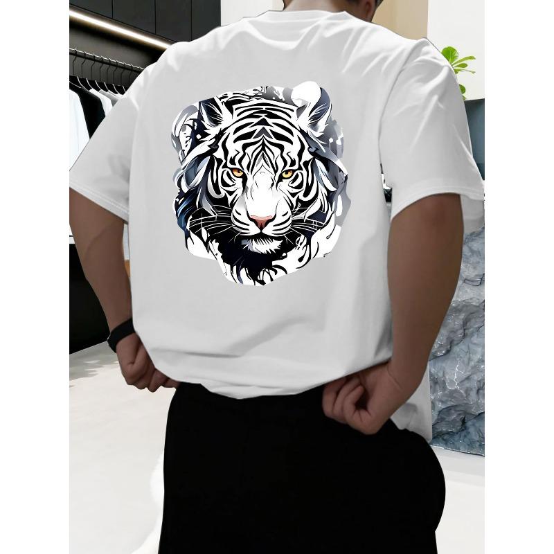European Size Unlock All Styles! Men'S Trendy Print T-Shirt, Effortlessly Casual Premium Look