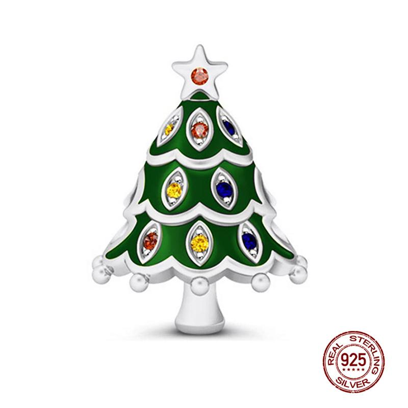 Original Charms Copper Christmas Series Elk Charm Bead Fits 3Mm Original Bracelets For Women Diy Fine Jewelry Gifts