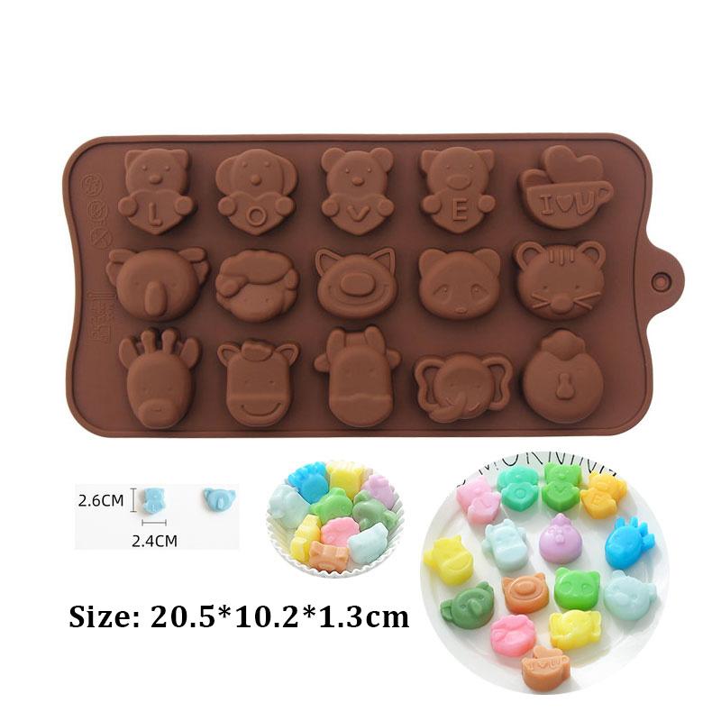 1-29 Handmade Silicone Mould Chocolate Candy Jelly Pudding Ice Mold Baking Tool