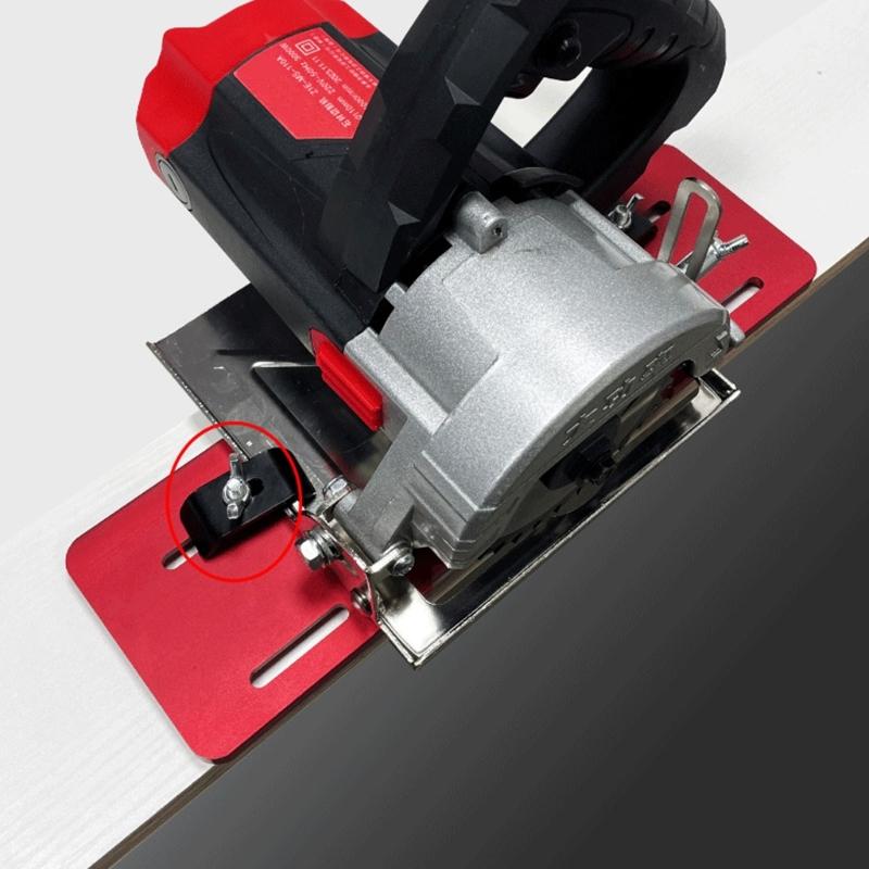 Adjustable Cutting Machine Base Plate Woodworking Circular Sawing Guide Rails Cutting Machine Guide Rails Plate Sawing Press