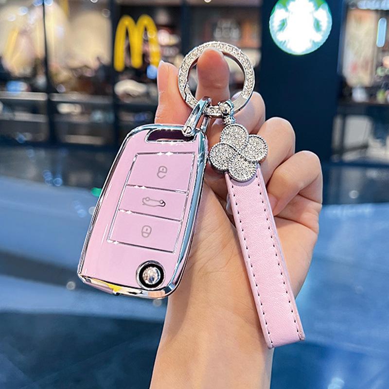 Volkswagen Passat Key Cover for 2017/18 Models - Dedicated SAIC Passat Car Key Shell with Buckle