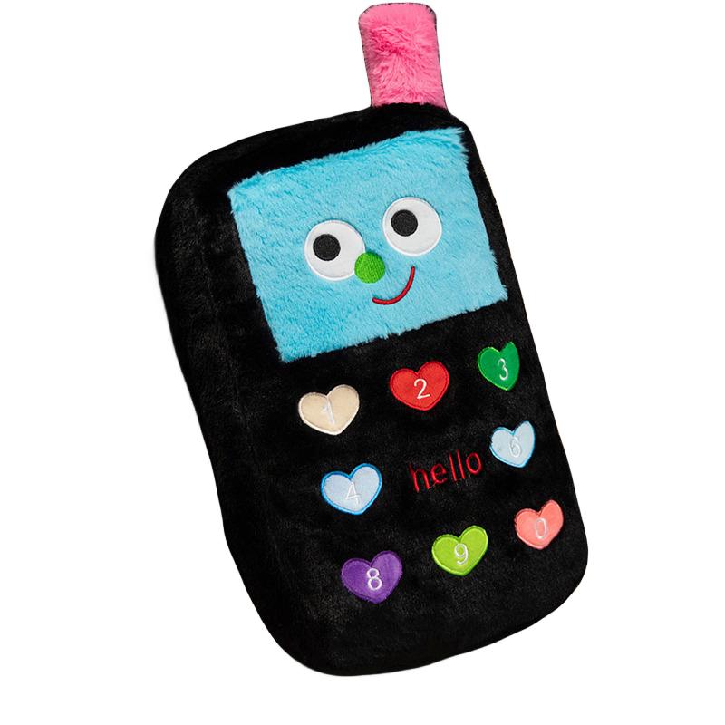 

Теплый телефон Дофамин Подушка для рук Подушка Плюшевая игрушка Кукла Детский подарок Мультяшный декор чёрный