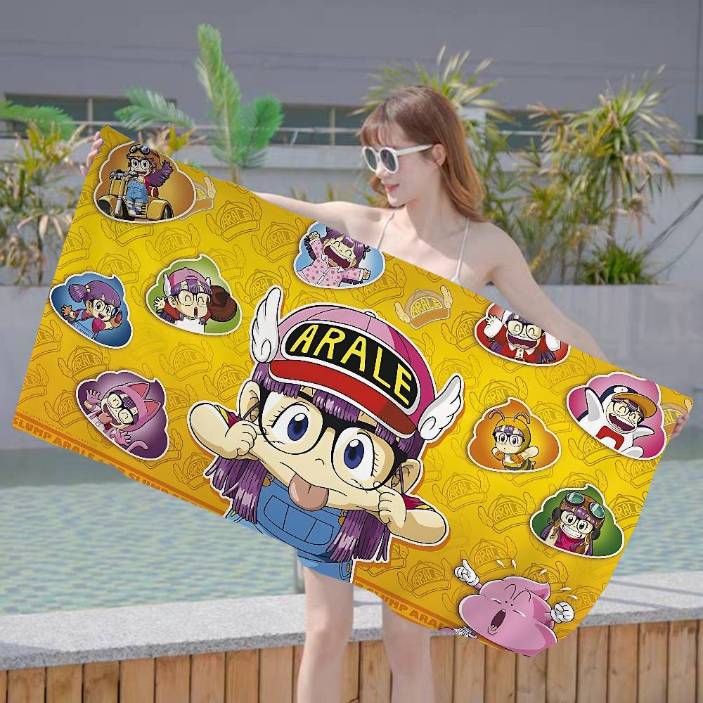 Dr Slump Anmie Microfiber Printed Beach Towel Mountain Climbing Yoga Beach Swimming Running Absorbent Soft Towel