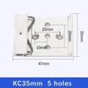 25MM 35MM 45MM Metal DIN Rail Fixed Clamp Clip Relay Mounting Buckle Simple Fixing Rack With Mounting Holes