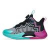Anta Mládež Dětské Crazy Mesh Mid-Top Basketbalové boty Dětské Basketbalové boty Černá Zelená Fialová 312231111-3