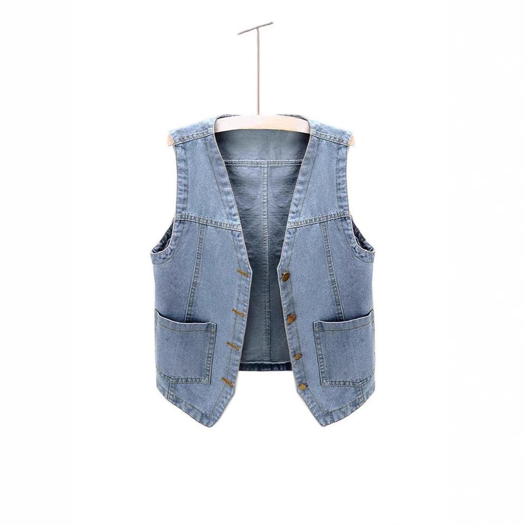 Women's Korean Style Summer Sleeveless Loose Denim Vest