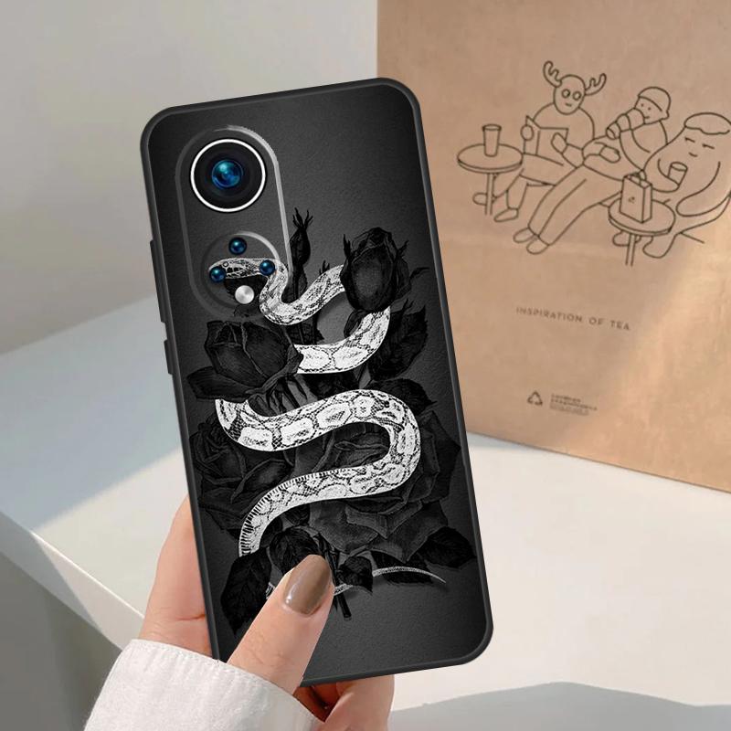 The Snake and Fern Case For Honor Magic 7 Lite 5 6 8 Pro Cover For Honor 400 200 90 70 50 X8a X8b X9a X9b X9c