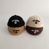 Casquettes de Docker pour Bébé Brodés Lettres Printemps Été Coton Couleur Unie Bonnet pour Bambin Garçon Chapeaux Rétro Sans Visière