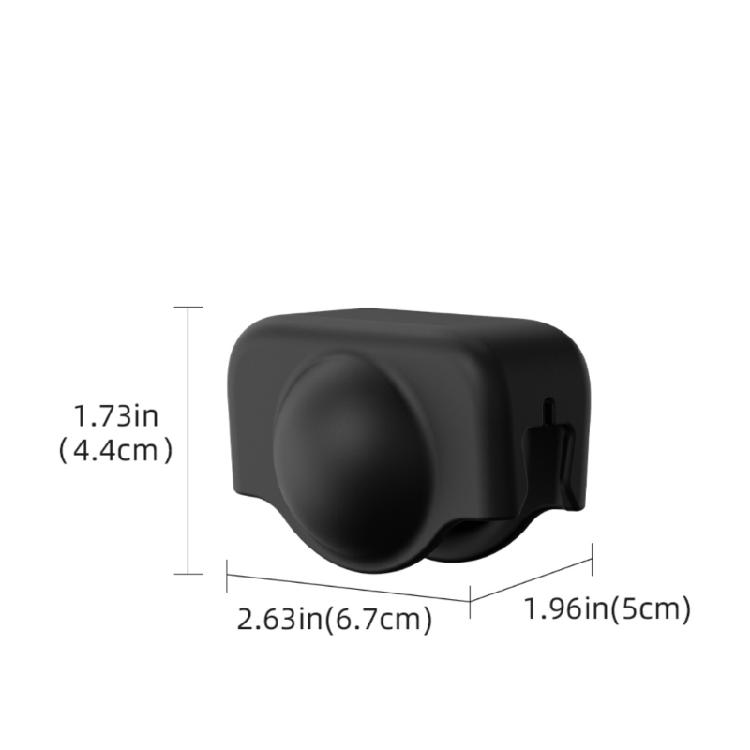 All Angle Protective Silicone Sleeve Quick Install Camera Lens Cover Weatherproof for 360 Outdoor Videography