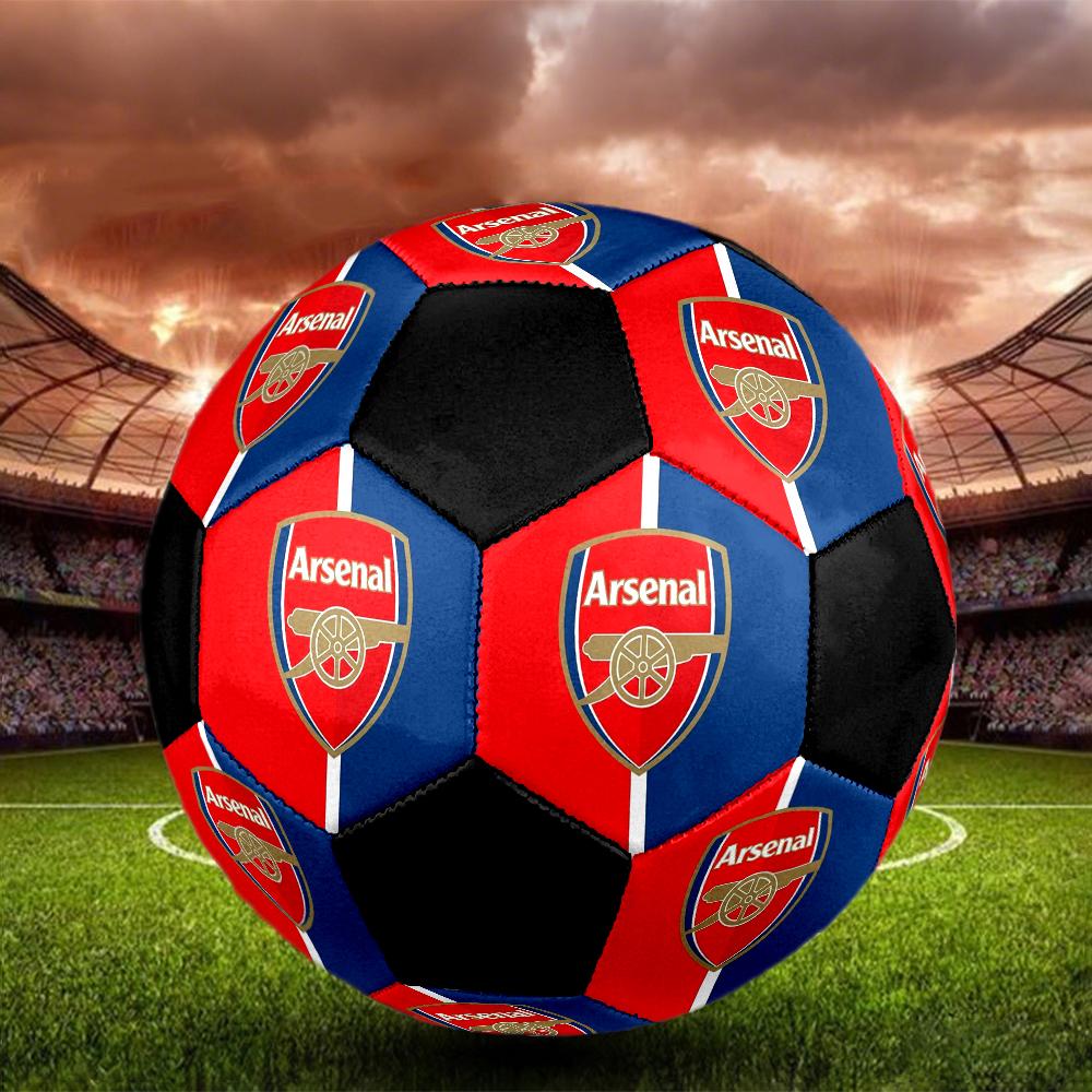 Pallone da Calcio Indoor Arsenal Football Club Colorato Cucito a Macchina PVC Misura 5 Pronto per Allenamento di Squadra e Competizione Resistente Alta Rimbalzabilità Fantastico Regalo Sportivo