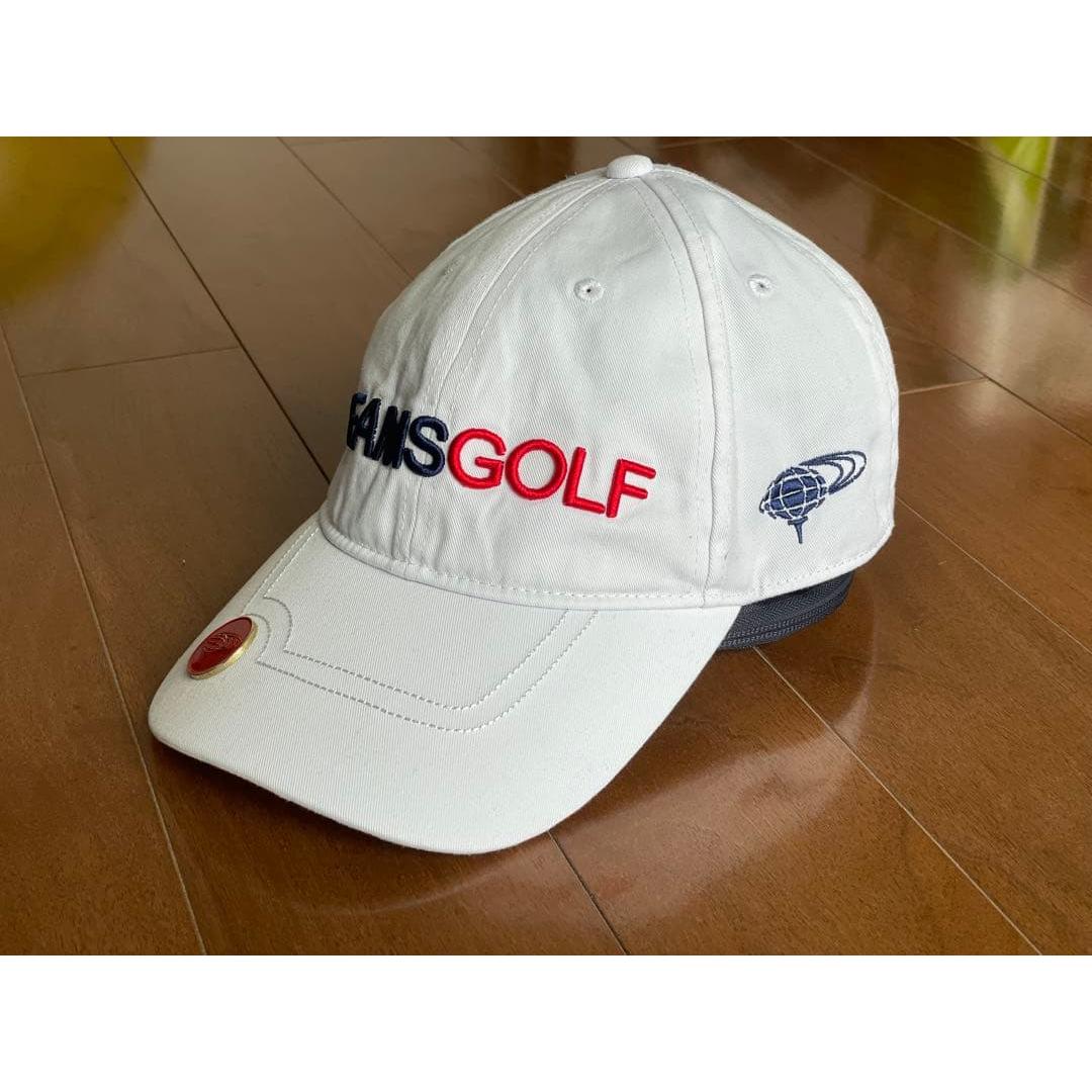 Used BEAMS GOLF cap white with marker