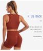 Women's Cross-Border Yoga Suit: Shockproof Sports Bra, Sexy Deep U Vest, and Fitness Running Shorts Set