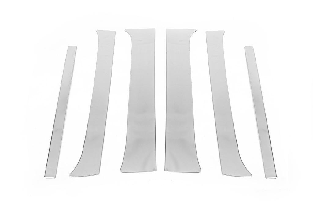 Door Pillar Molding (6 Pcs, Stainless Steel) for Nissan Pathfinder R51 2005-2014