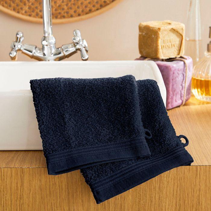 Set of 2 "Spa" Washcloths 15 X 21 Cm / 400 Gr/m² - "Spa" Night Blue