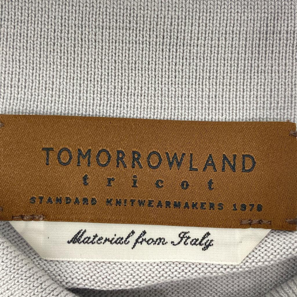 TOMORROWLAND [Excellent Condition] 61-02-22-02011 Silk Cotton Knit Polo Shirt/ tops M Light grayUsed