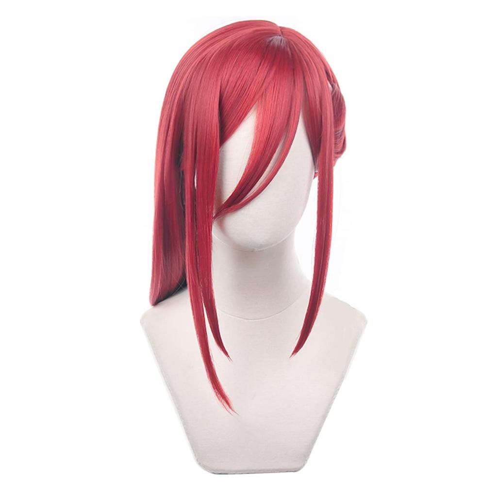 LVMEY Character Costume Perfect for Comiket Cultural and School Festivals Wig, Anime, Red, Long, Disguise, Heat-Resistant, Accessory, Events,