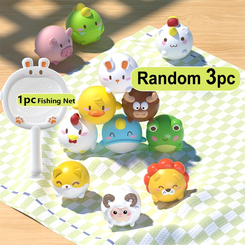 Random Animal Light Up Baby Bath Toys Toddler Water Bath Tub Toys Animal Floating Bathtub Toys Baby Shower for Infant Boys Girls