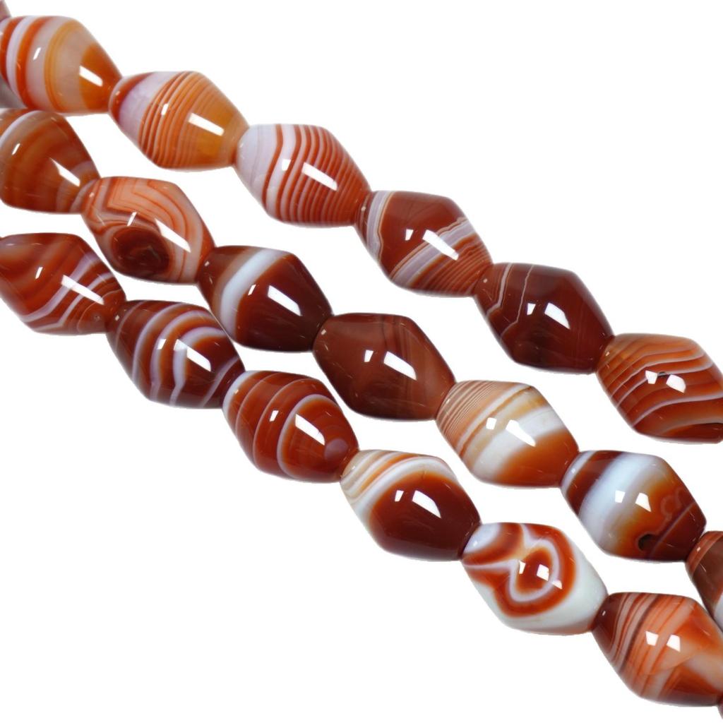 Natürliche Rote Achatperlen: Handgefertigte DIY Armbandzubehör und Anhänger-Materialien