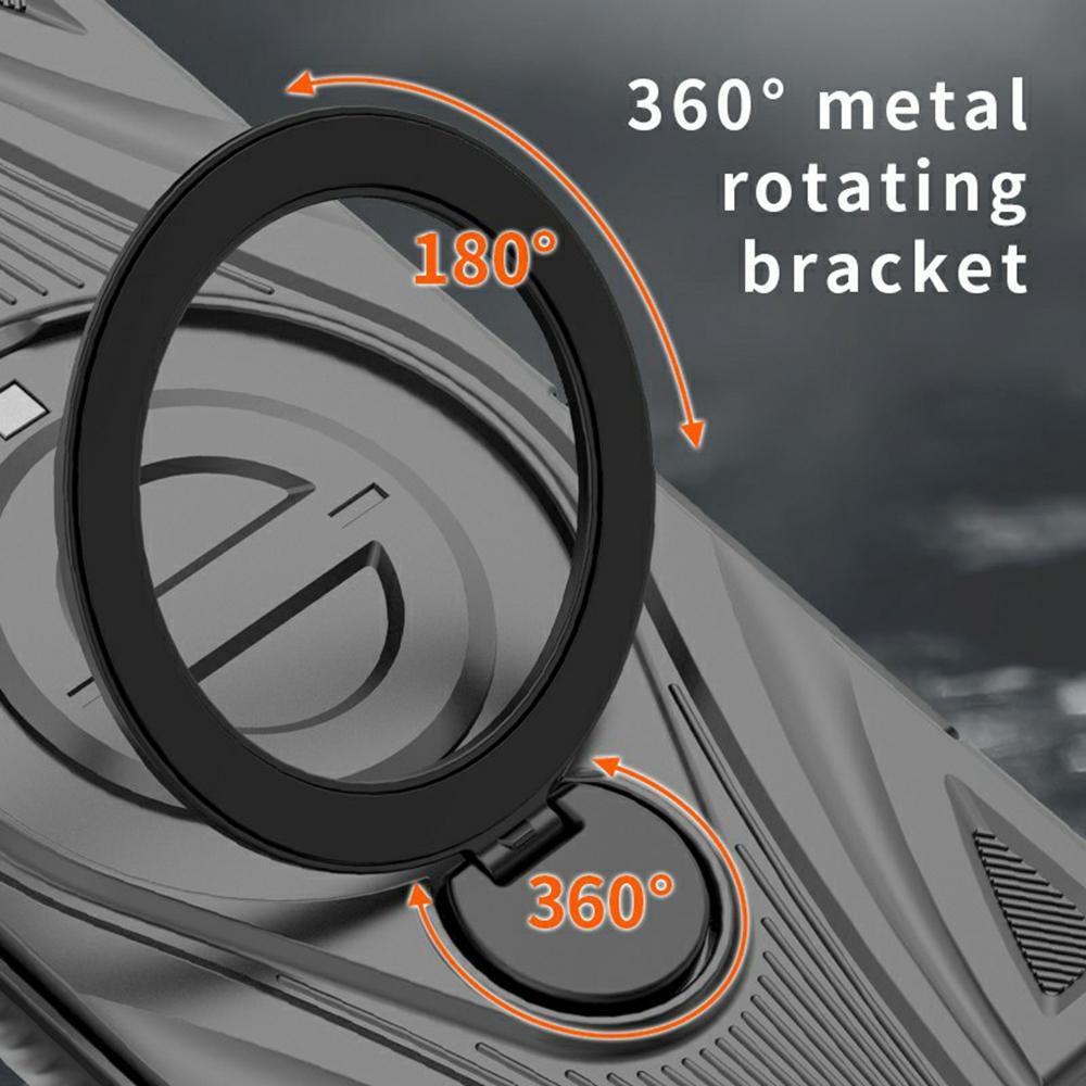 For Samsung Galaxy S26 Ultra Magnetic Case Rotating Kickstand TPU PC Shockproof Phone Back Cover