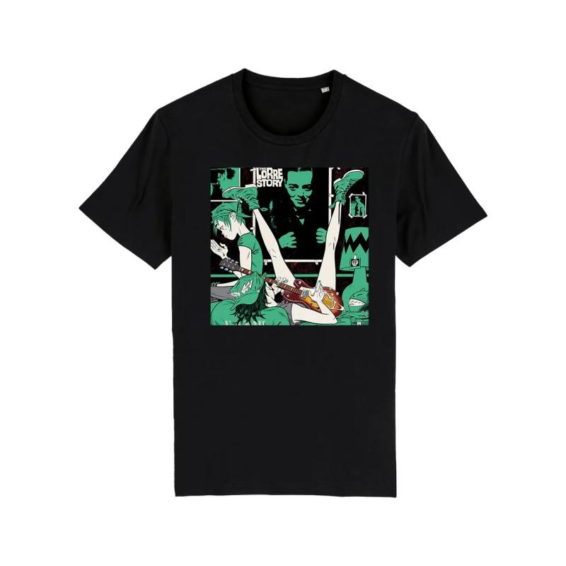 Summer (Virtual Band) Gorillaz Hip-Hop American Retro Polyester Casual Short-Sleeved Round-neck T-Shirt