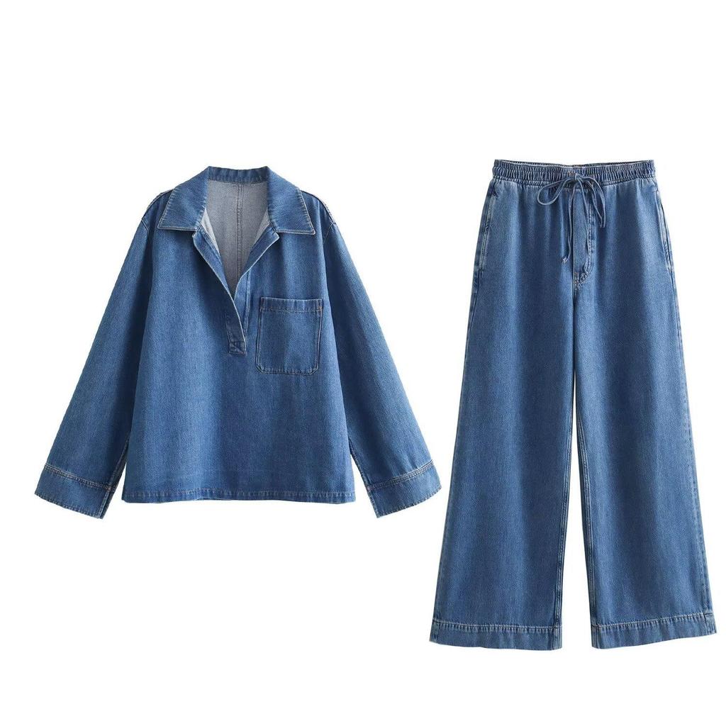 Conjuntos de mezclilla para mujer Conjuntos de dos piezas Pantalón Conjuntos de jeans de mezclilla Y2k Conjuntos de pantalones de moda para mujer