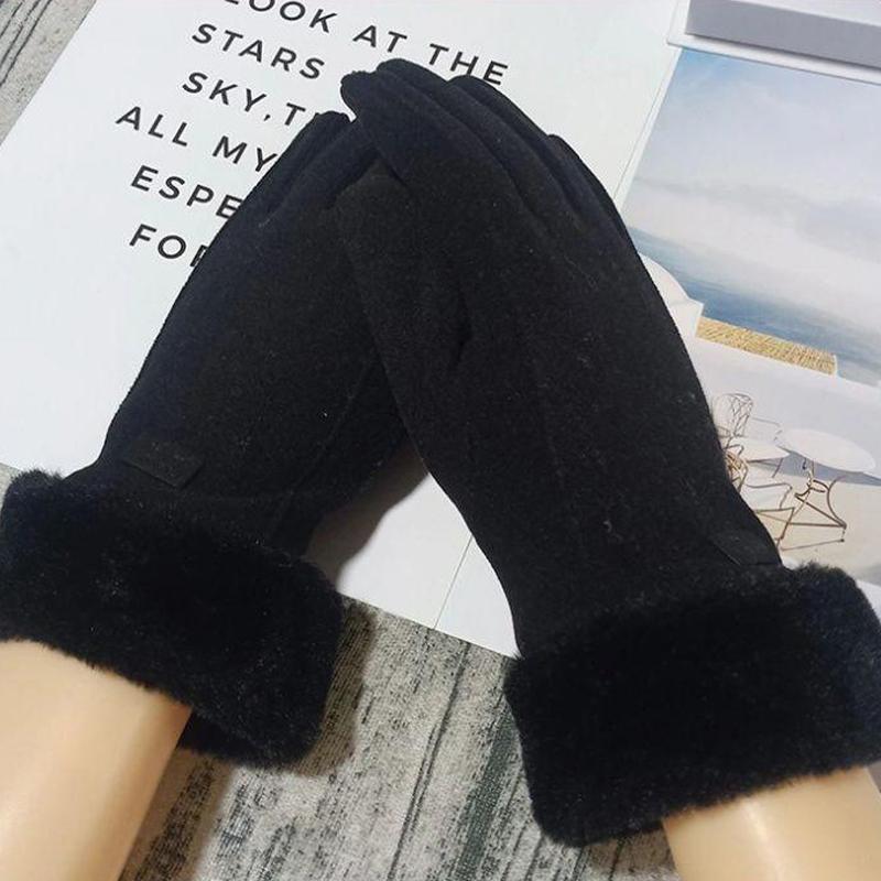 Herbst- und Winter-Outdoor-Radhandschuhe Winddicht Kältefest Warm Touchscreen Fünffinger-Fahr- und Radsport-Sporthandschuhe