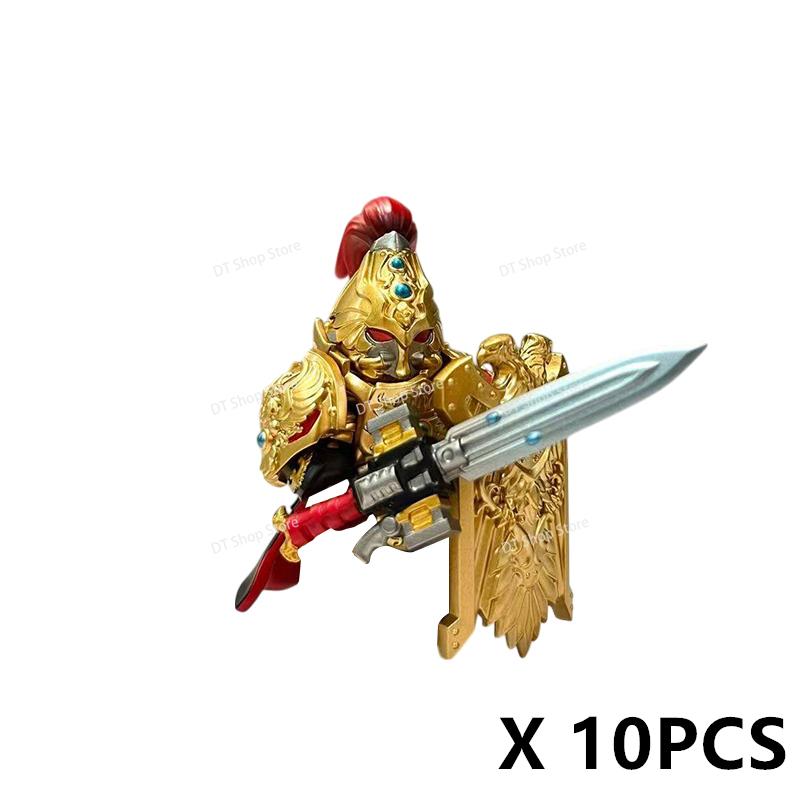 Medieval Ancient Castle Green Dragon Raven Knights Armour Assemble Scene Building Block Figures Children's Bricks DIY Toys Gifts