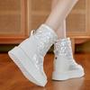 Bottes de neige augmentent en hauteur en automne et en hiver nouvelles chaussures décontractées à plateforme ins tendance petites chaussures en coton velours A