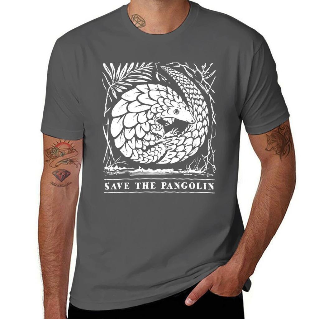 Endangered Wildlife Save The Pangolin Tshirt No Iron Casual Short Sleeve Top