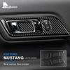 For Ford Mustang 2015-2023 Carbon Fiber Door Handle Stickers Soft Real Carbon Fiber Car Door Handle Accessories Auto Accessories