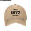Classic Cotton Vintage Born In  Original Birthday Gift Baseball Cap for Women Unisex Adjustable Dad Hat Outdoor