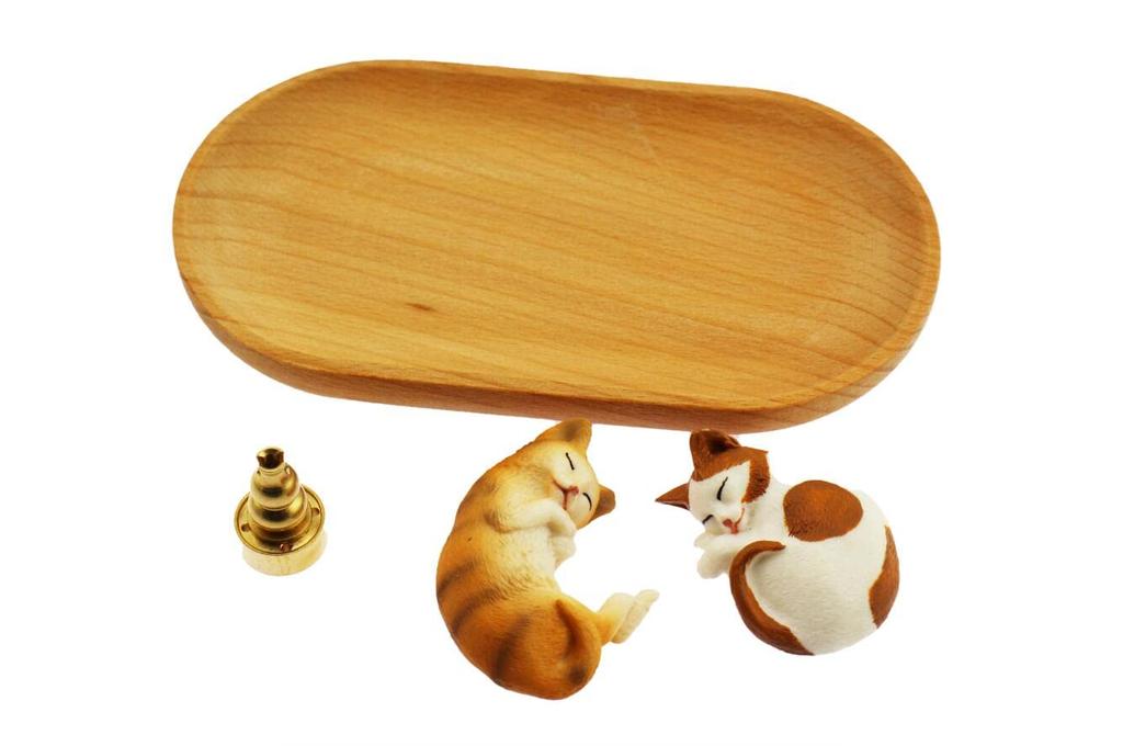 speed mao Cute Healing Incense Holder Incense Stick Holder 9 Holes Cat Set 1 (Style 2)