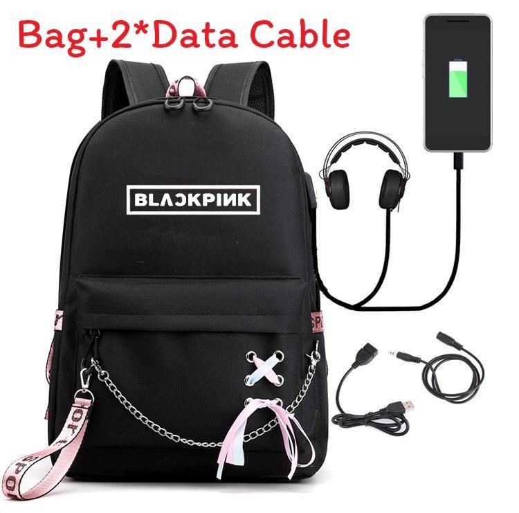 Bow Kids Stray Tie Strap Backpack Cartoon Letter Print Schoolbag Gift Fashion