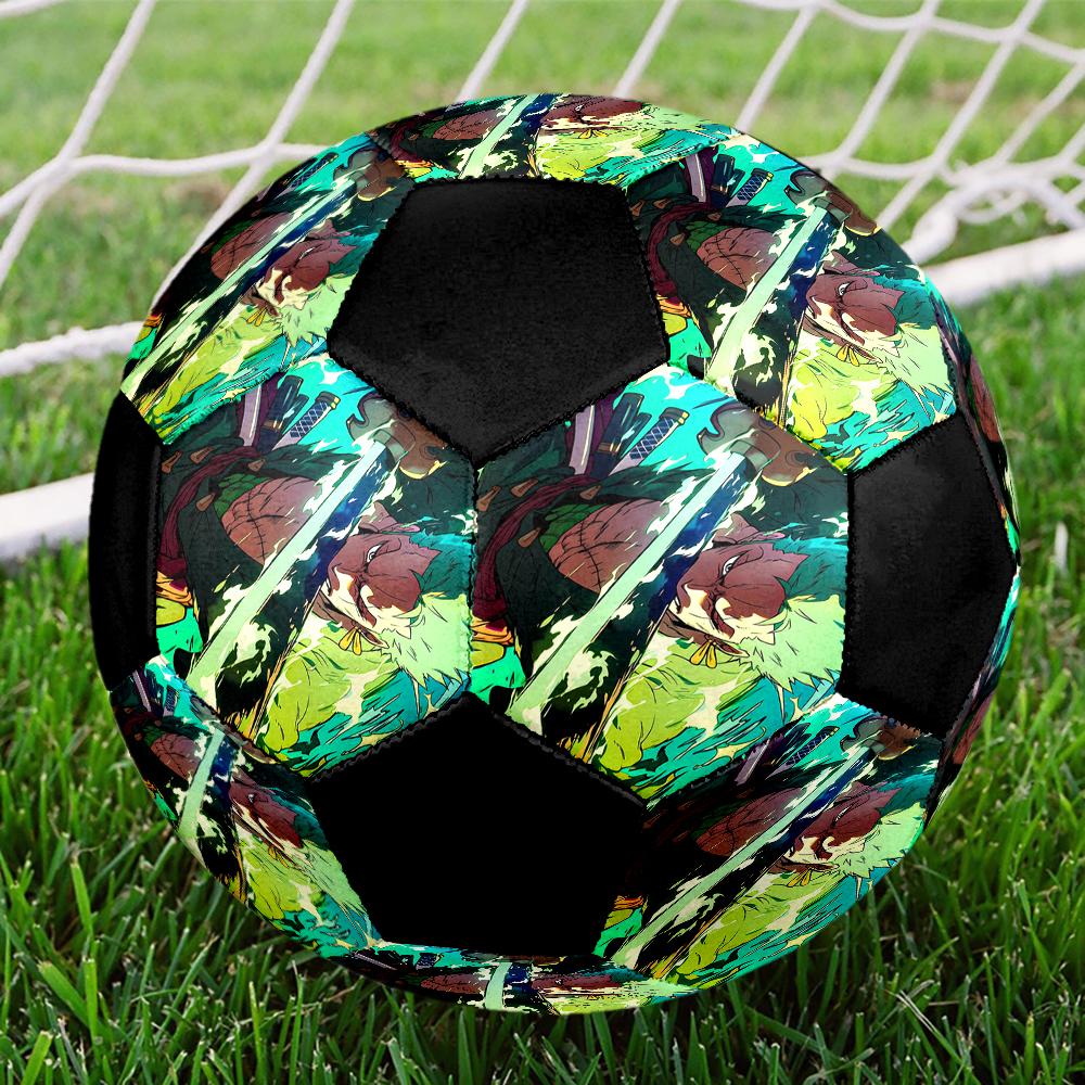 Roronoa Zoro Theme Size 5 Soccer Ball, Suitable for Both Indoor and Outdoor Matches, a Gift Suitable for Everyone.