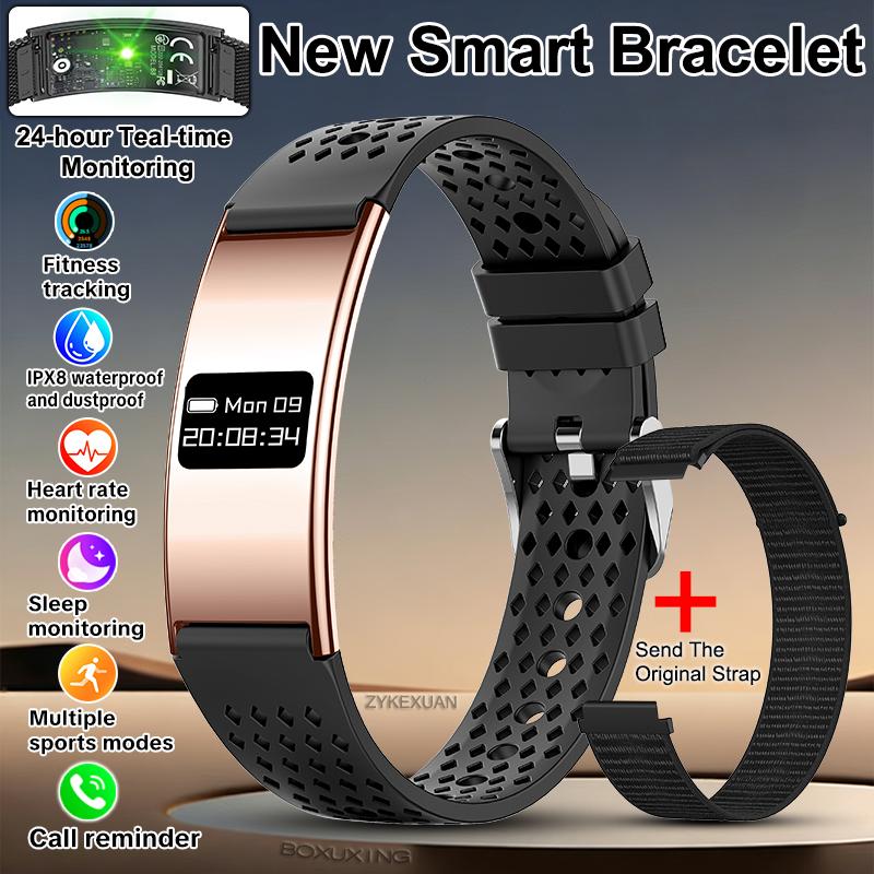 New Fitness Tracker Smart Bracelet Men Women Health Monitoring IPX8 Waterproof Smart Watch Heart Rate Sleep Monitor Smart Band