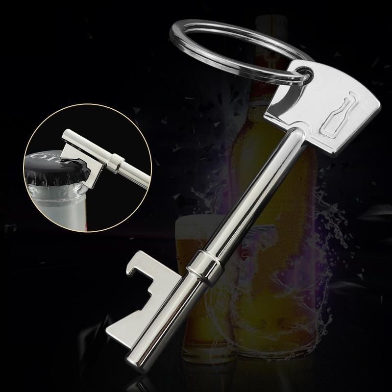 1PCS Key Portable Bottle Opener Beer Bottle Can Opener Hangings Ring Keychain Key ring Give a gift Recommend