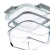 KADAX glass food container with 2 compartments and lid, 1 litre, 4 pieces