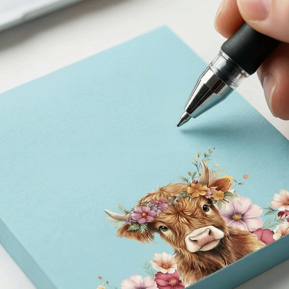 Cartoon Design Memo Pads Square Sticky Notes Planner Self-Stick Notes Home