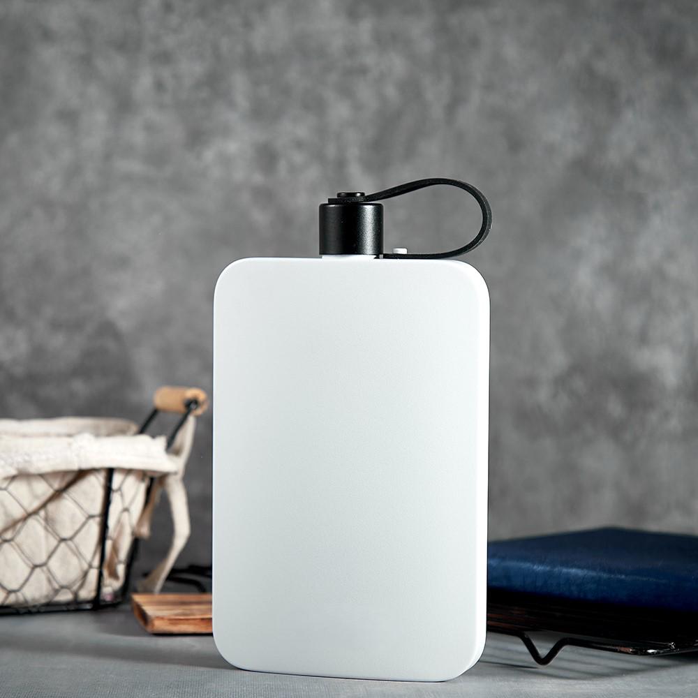 500ml 304 Stainless Steel Portable Pocket Flask - Large Capacity Unisex Flat Water Bottle