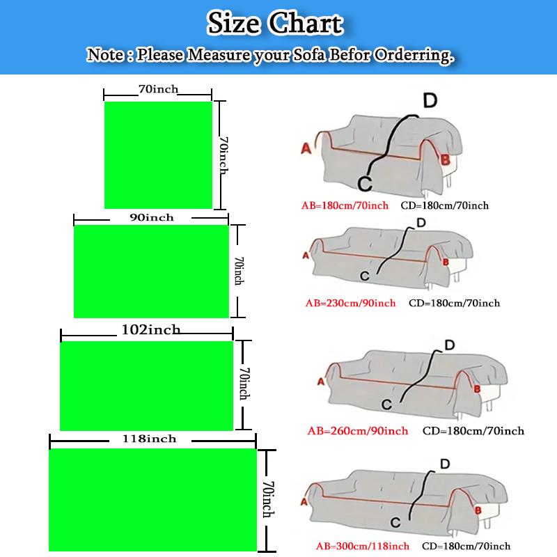 Thick Sofa Protector Soft Pet Friendly Multifunction Sofa Towel Easy-care Sofa Cover for Living Room Sofa