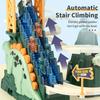 Dinosaur Track Toys Dinosaur Chasing Race Track Game Set Climb Stairs Toy Roller Coaster Toy with LED Flashing Lights Music