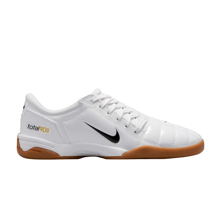 

Nike Total 90 3 SP Patent Leather Pack - White Black Women Sneakers Metallic-Gold Gum-Med-Brown IB5666-100 35.5