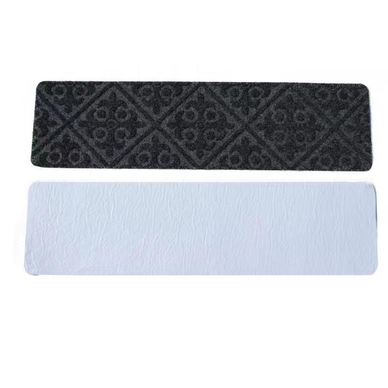 Non-Slip Stair Treads: Adhesive-Free, Cuttable, Wear & Dirt Resistant Mat for Stairs & Bathroom.