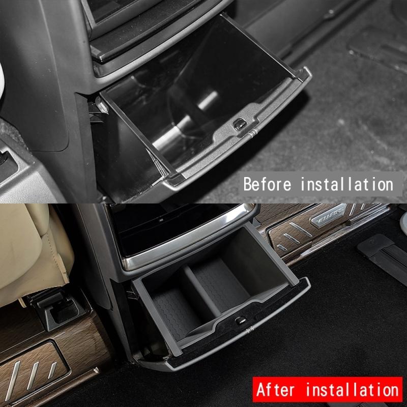 For Toyota Alphard Vellfire 40 Series  2024 ABS Silicone rear air conditions outlet  cover AC vent storage box holder cover