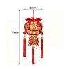 Flocking Fu Character Spring Festival Hanging Pendant Hanging Ornament With Tassels Traditional Chinese Decoration