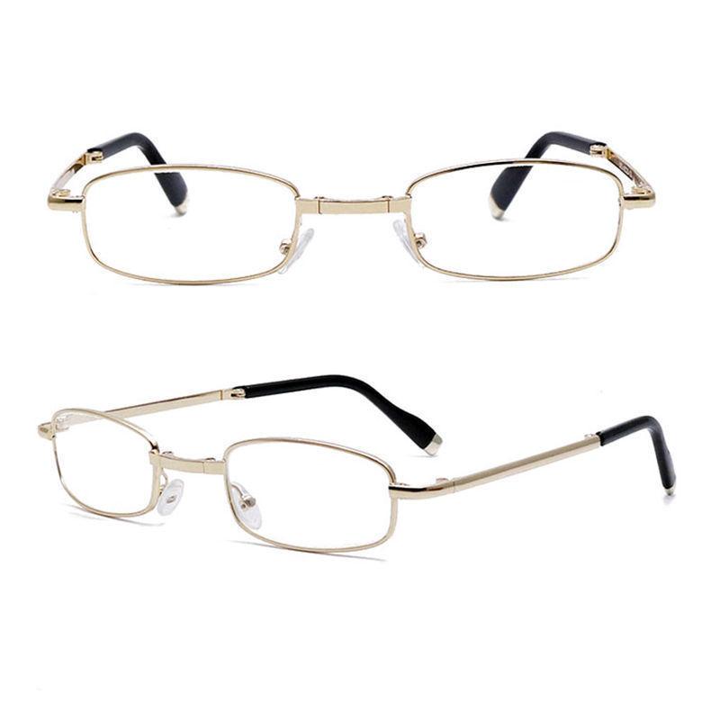 Hochklare, ultraleichte, faltbare Anti-Ermüdungsbrille für Männer und Frauen, Anti-Blaulicht-Lesebrille mit Etui