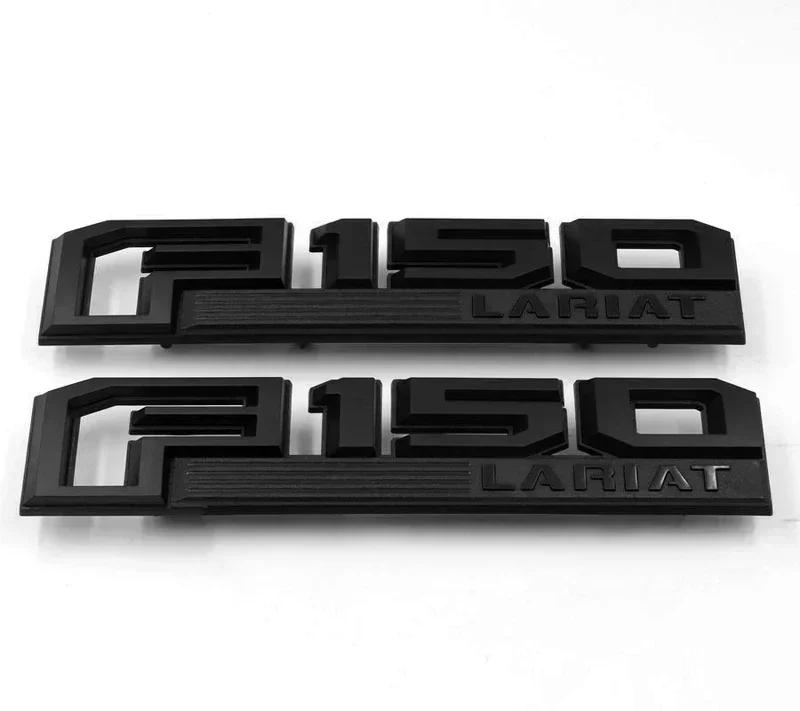 2PCS For Ford F150 F-150 Raptor XLT LARIAT LIMITED PLATINUM Logo  ABS Car Sticker Emblem Accessories Auto Decal Badge Styling