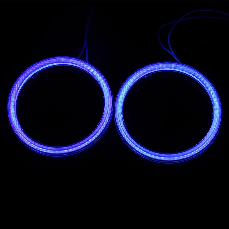 1 Pair 85/95mm COB Halo Ring Bulb Daytime Running Headlight Lamp Car LED Angel Eyes Light Yellow/Blue/White Accessories