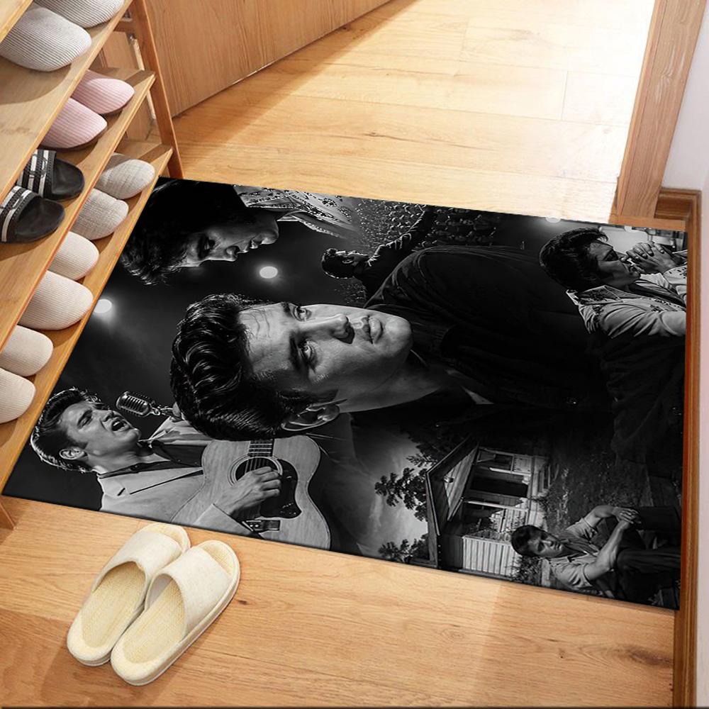 Elvis Floor Mat Design For Study Room Foyer Game Room Playrooms Antislip Rug Office Home Decor Best For Christmas