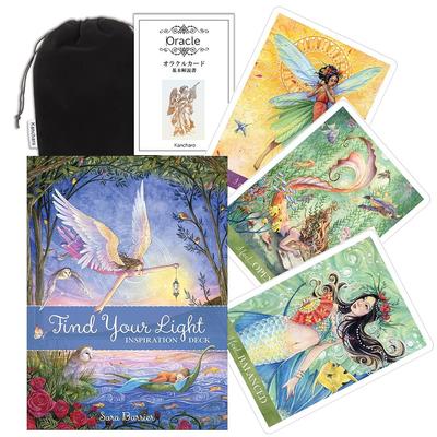Kancharo Oracle Tarot Card Set Your Light Inspiration Includes a Japanese Oracle Card Basic Instruction Manual and Pouch 44-Card [Find Deck]